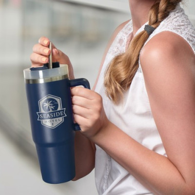 branded Atlantis Vacuum Cup 800ml, from our range of promotional Travel Mugs