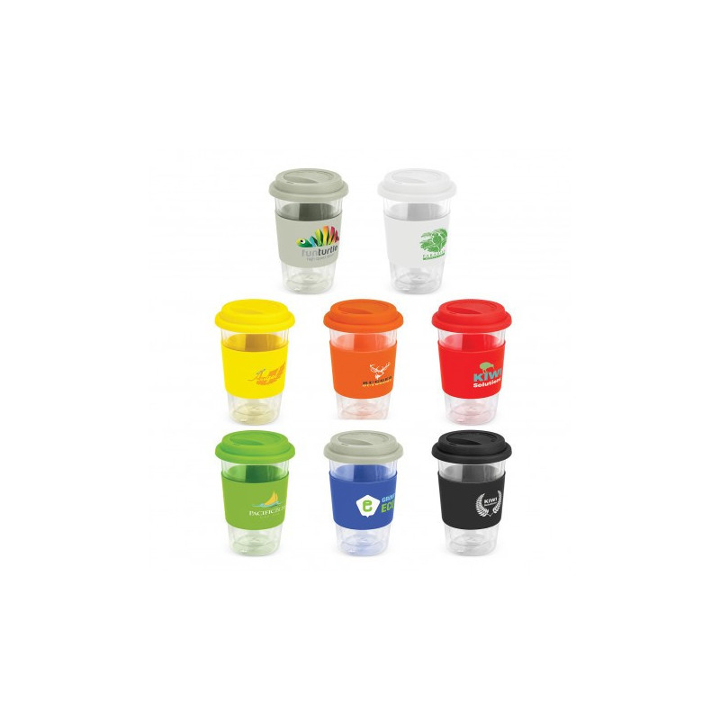 Aztec Double Wall Glass Cup - 350ml