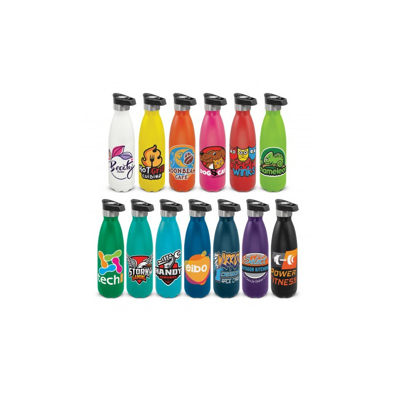 Mirage Powder Coated Vacuum Bottle - Push Button Lid - 500ml
