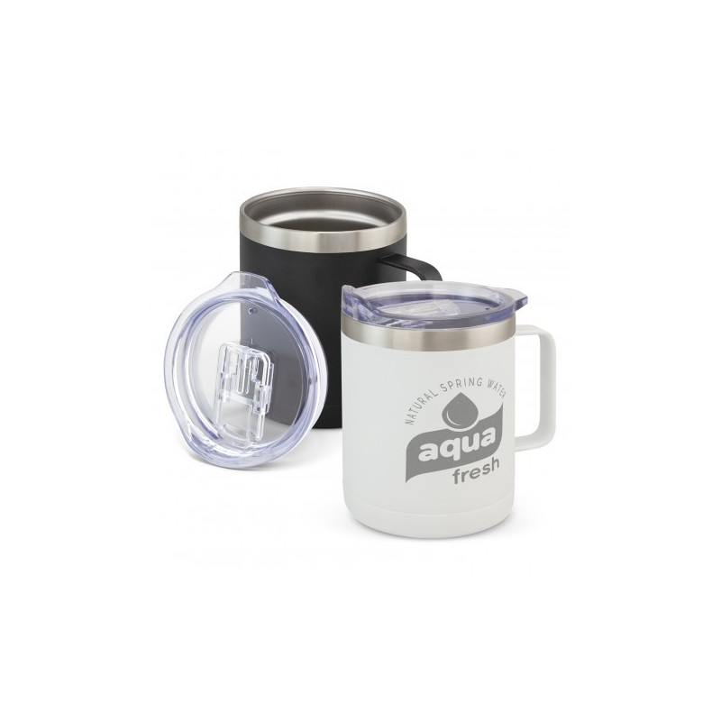 branded Zeus Vacuum Cup - 400ml, from our range of promotional Metal Coffee Cups & Mugs